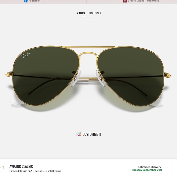 Ray-Ban GOLD AVIATOR CLASSIC UNISEX main image 5